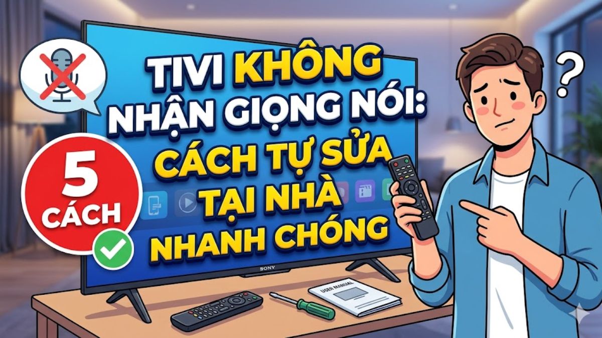 Tivi không nhận giọng nói: 5 cách tự sửa tại nhà nhanh chóng